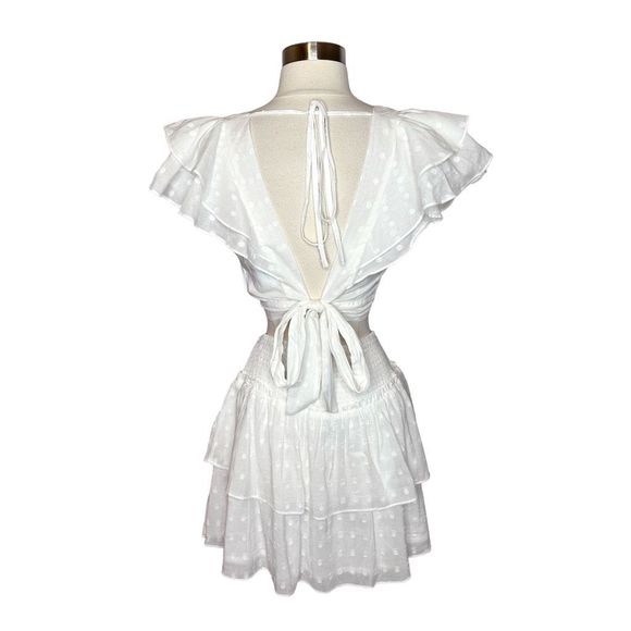 MinkPink x REVOLVE White Wash Crop Top & Mini Skirt - Picture 7 of 9